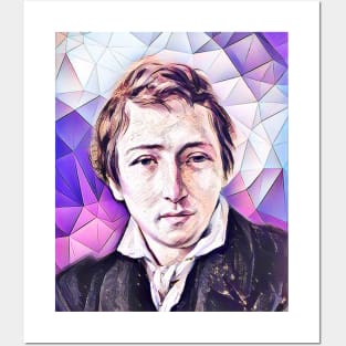 Heinrich Heine Pink Portrait | Heinrich Heine Artwork 8 Posters and Art